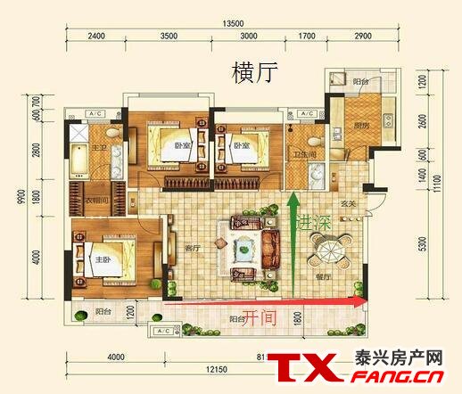 看户型图选户型:横厅、竖厅各有何优缺点？