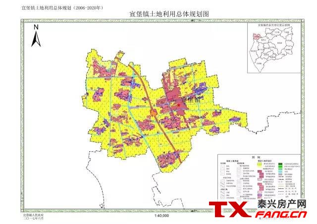 泰兴各乡镇未来总体规划图
