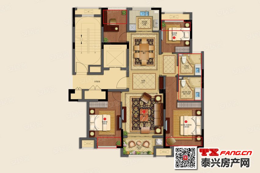 泰兴融创玉园户型图