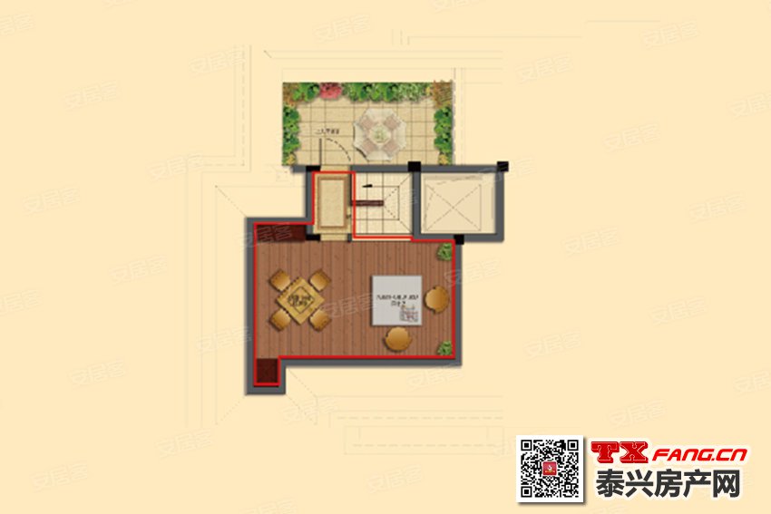 泰兴融创玉园叠加别墅户型图