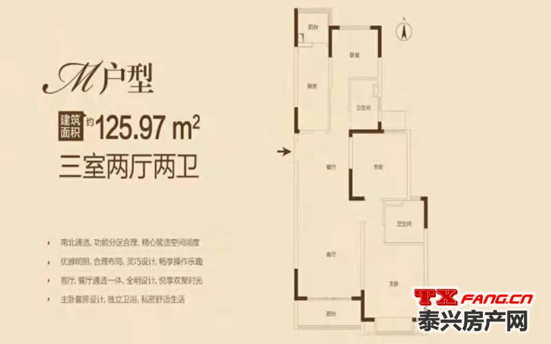 买房必看！泰兴城北楼盘在售户型一览