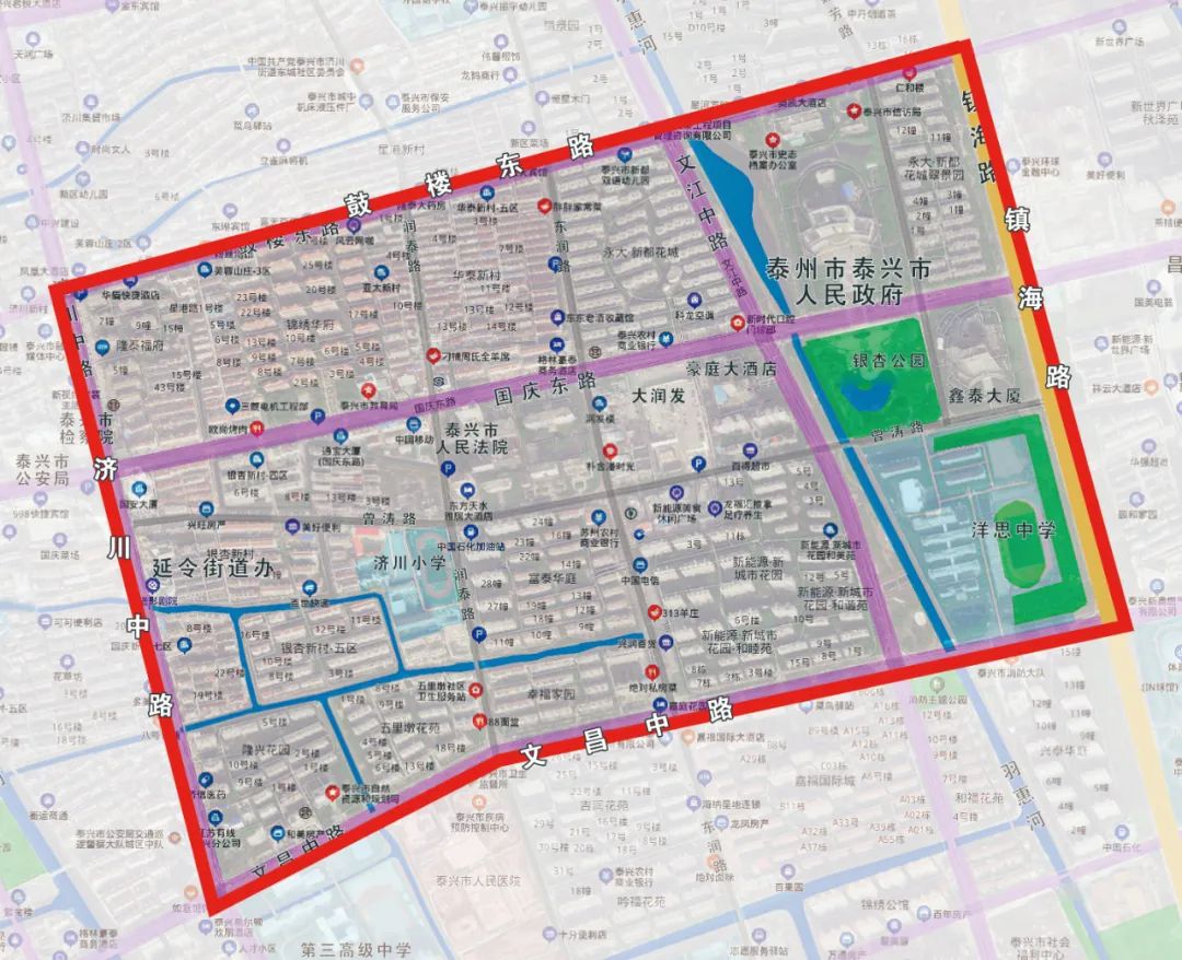 2022年泰兴中小学区范围划分(图3)