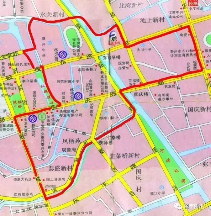 2022年泰兴中小学区范围划分(图7)